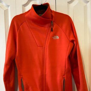 The North Face orange zip up